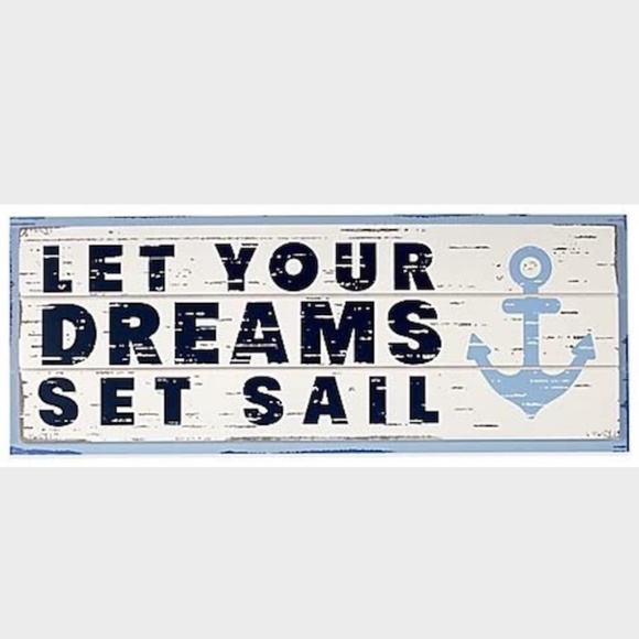 "Let Your Dreams Set Sail" Wall Art Decor - Picture 1 of 1